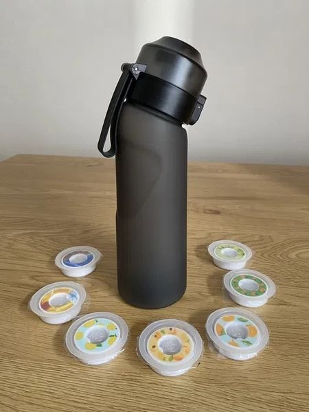 Спортивна ароматична пляшка аналог Бутилка Air Up Bottle + 5 картриджів - капсул ароматів пляшка з 5 ароматами фото