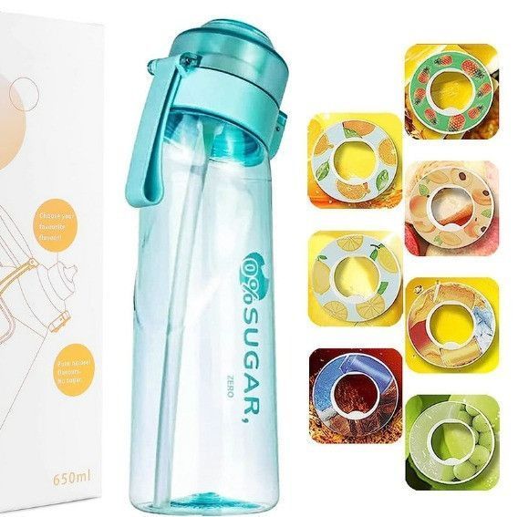 Спортивна ароматична пляшка Бутилка Air Up Bottle + 10 картриджів - капсул ароматів пляшка з 10 ароматами фото