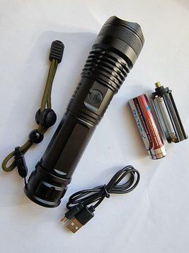 Ліхтарик ручной тактичний USB фонарик ручной BL X71 фото
