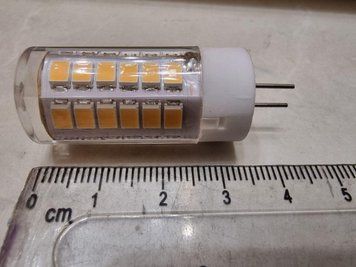 Світлодіодна LED лампа 12V 3000 К Тепле світло Скляний корпус LED лампа 12V фото