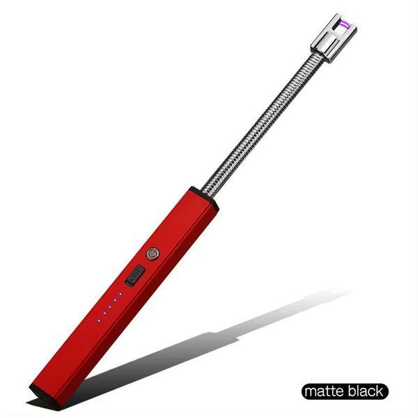 USB Импульсная Универсальная Сенсорная гибкая кухонная зажигалка для плиты, мангала, пикника Новинка 2025 Запальничка usb Срібний фото